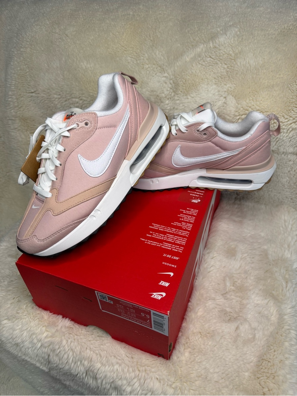 Nike Women’s Light Pink & White Air Max Sneakers